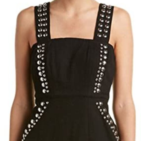 BRAND NEW KENDALL + KYLIE BLACK DRESS WITH ROUNDED SILVER STUDS IN SIZE MEDIUM - Picture 3 of 15